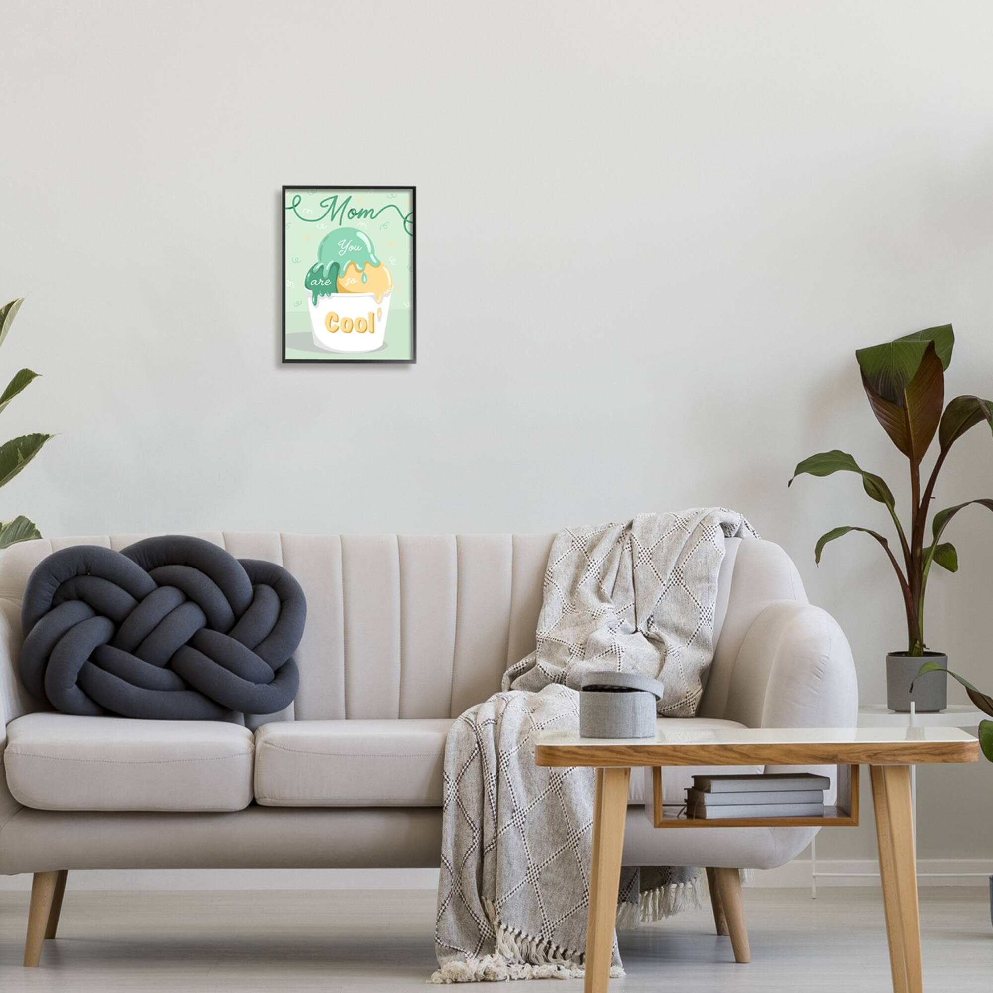 Stupell Industries Mom You Are So Cool Ice Cream Framed Giclee Art